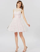 Ball Gown Open Back Cute Cocktail Party Formal Evening Dress