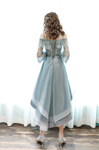 Cute Tulle Lace Short Prom Dress A-Line Homecoming Party Dress