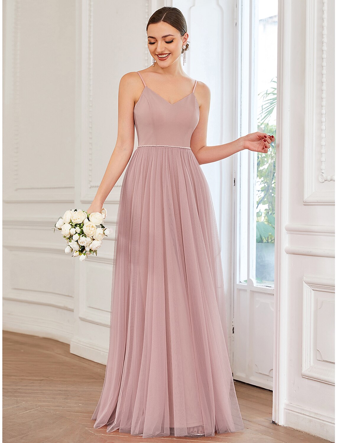 A-Line Prom Dresses Vintage Dress Wedding Guest Prom Floor Length