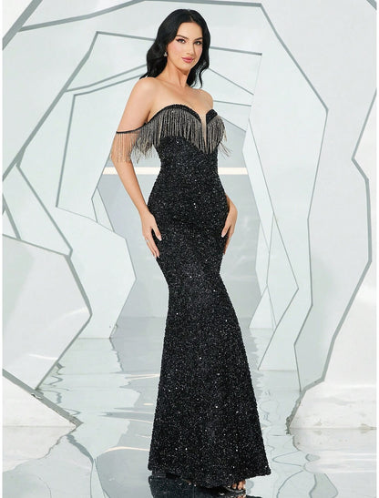 Mermaid / Trumpet Evening Gown Sparkle & Shine Dress Formal