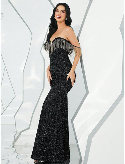 Mermaid / Trumpet Evening Gown Sparkle & Shine Dress Formal