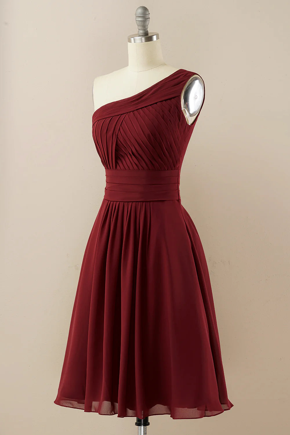 Chiffon One Shoulder Bridesmaid Dress