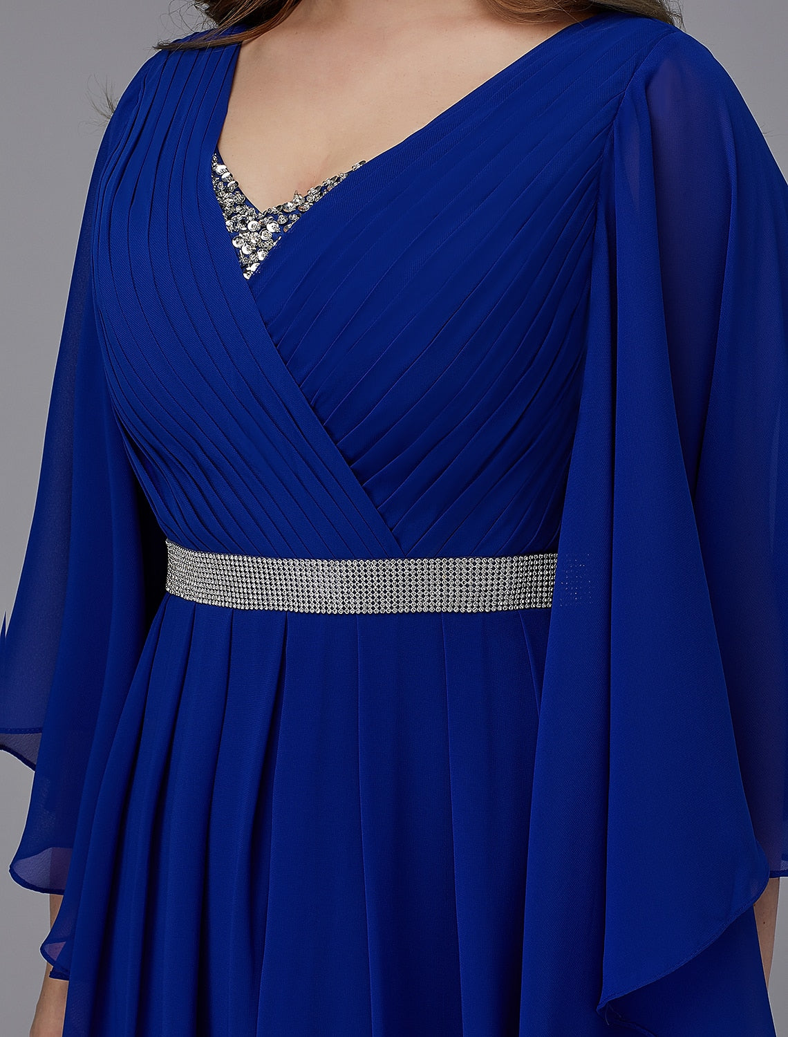 A-Line Plus Size Dress Wedding Guest Formal Evening  Dresses