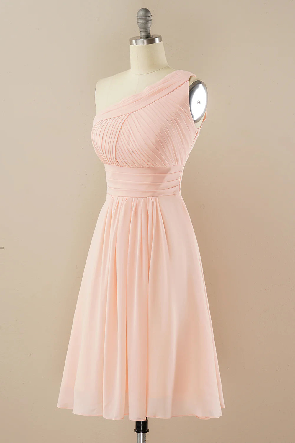 Chiffon One Shoulder Bridesmaid Dress