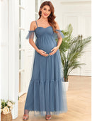 A-Line Evening Gown Maternity Dress Party Wear Wedding Guest