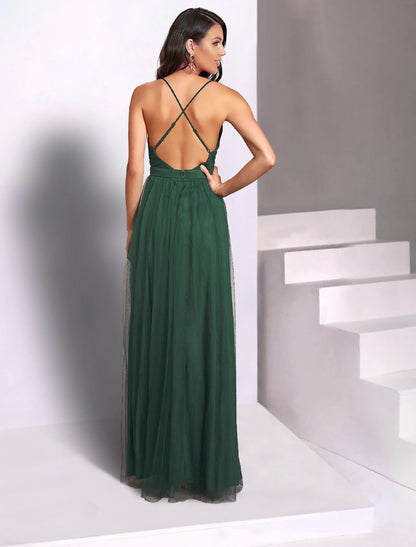 A-Line Wedding Guest Dresses Open Back Dress Party Wear Wedding Party