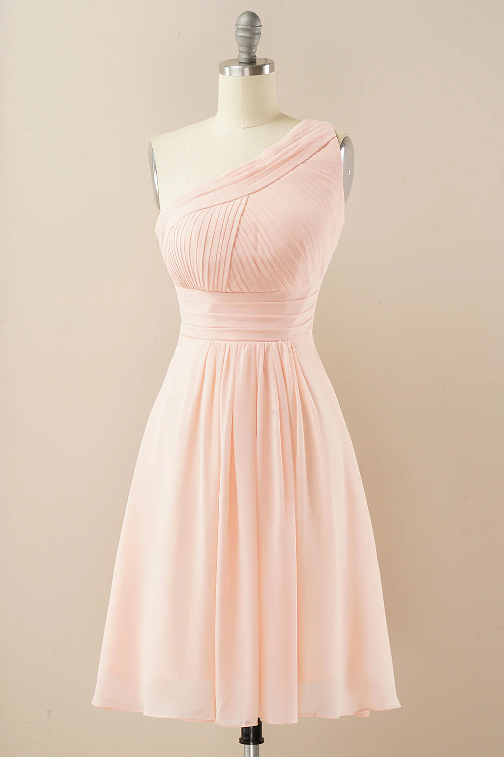 Chiffon One Shoulder Bridesmaid Dress