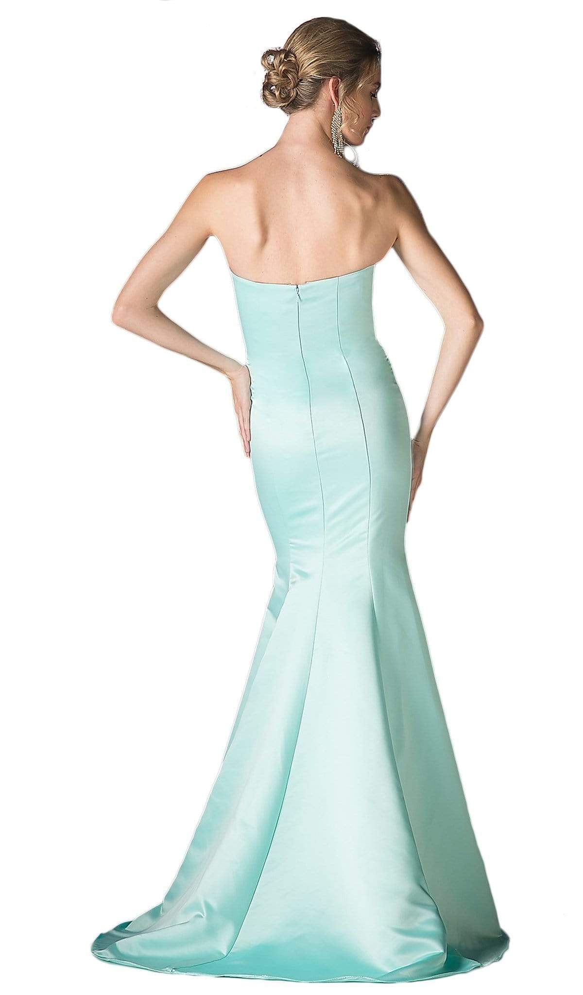 Strapless Sweetheart Satin Trumpet Gown