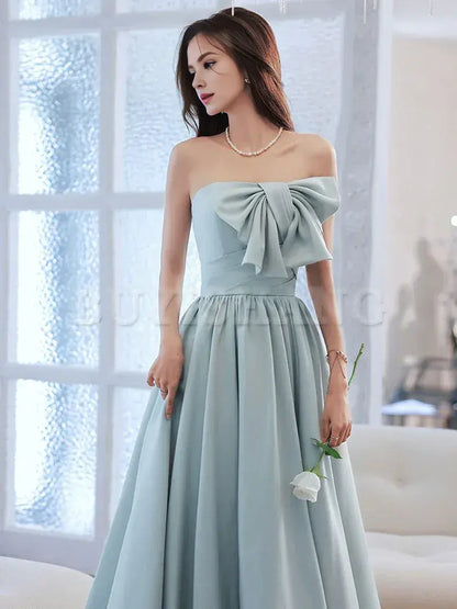 Buyishang Simple Backless Blue Long Prom Dresses Blue Bridesmaid Dresses Bridesmaid dress shop ﻿