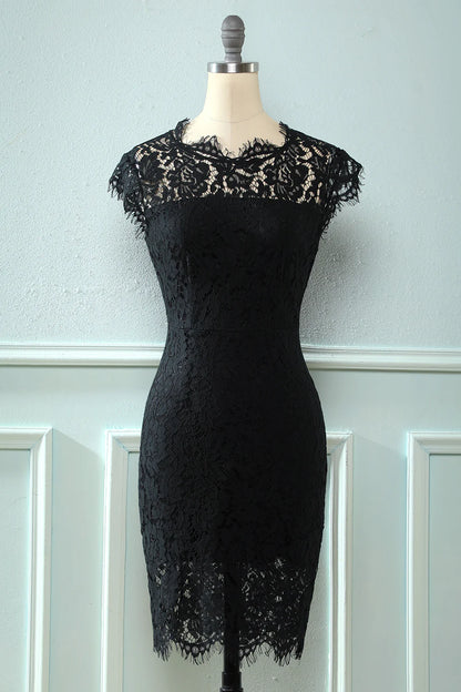 Black Bodycon Lace Dress