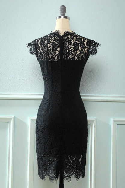 Black Bodycon Lace Dress