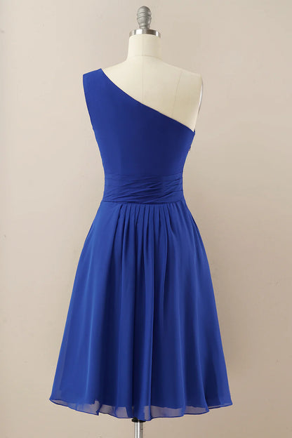 Chiffon One Shoulder Bridesmaid Dress