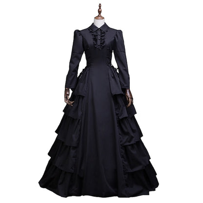 Floral Style Rococo Victorian Renaissance Cocktail Dress Dress Party Costume Masquerade Prom Dress Princess Plus Size Women's Cosplay Costume Ball Gown Christmas Halloween Party / Evening