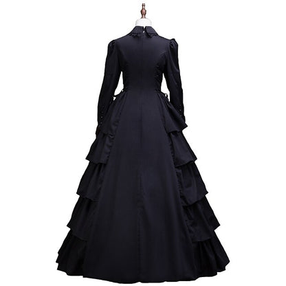 Floral Style Rococo Victorian Renaissance Cocktail Dress Dress Party Costume Masquerade Prom Dress Princess Plus Size Women's Cosplay Costume Ball Gown Christmas Halloween Party / Evening