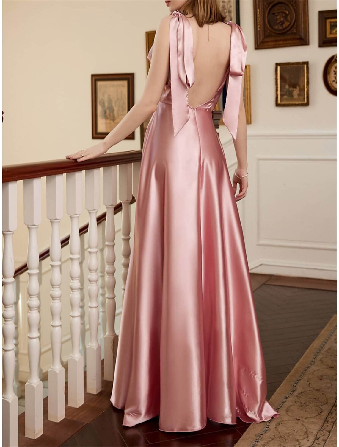 Women's Prom Dress Party Dress Cocktail Dress Long Dress Maxi Dress Pink Wine Blue Sleeveless Pure Color Ruched Spring Fall Winter Square Neck Fashion Winter Dress Birthday Evening Party